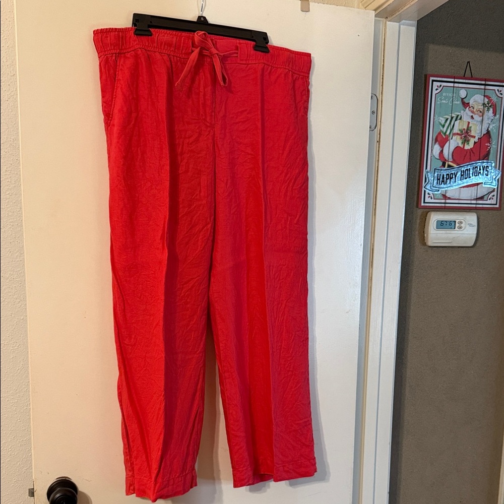 Wide Leg Linen Pants